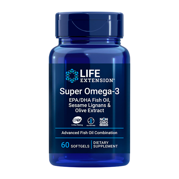 Super Omega-3 EPA/DHA Fish Oil, Sesame Lignans & Olive Extract